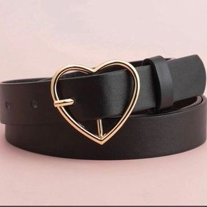 Cute Heart Belt, Y2K Emo Goth Leather Belt, Sanrio Egirl Aesthetic Belt